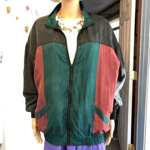 Silk trail by Robert Stock 100% Silk Jacket - Picture 1 of 6